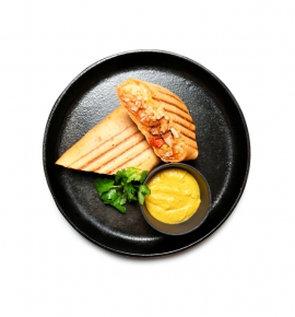 Buritai su vištiena ir grilintomis daržovėmis